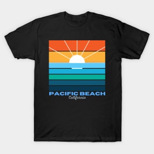 Pacific Beach California - Sunset T-Shirt